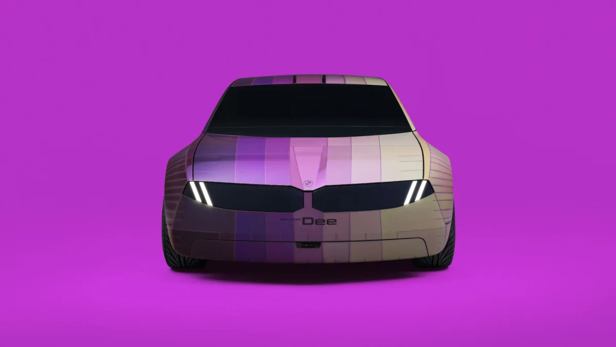 BMW i Vision Dee purple check front