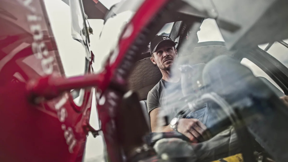 Red Bull Heli Drifting Felix Baumgartner helicopter