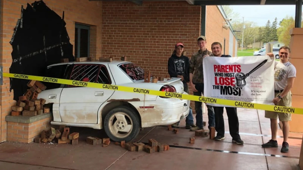 Wisconsin high-school seniors pull off epic fake-crash prank