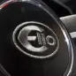 Elio Motors orange trike steering wheel