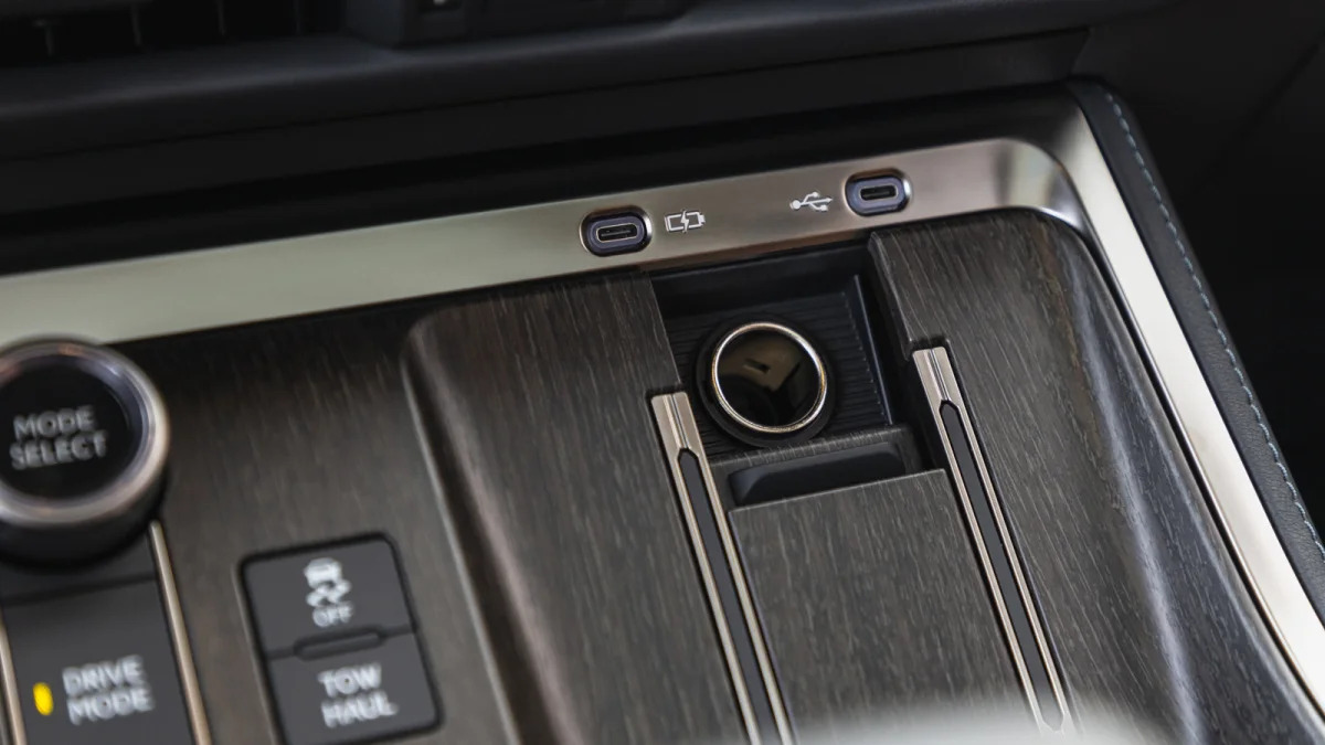 2024 Lexus GX 550 Luxury+ cig lighter outlet with door open