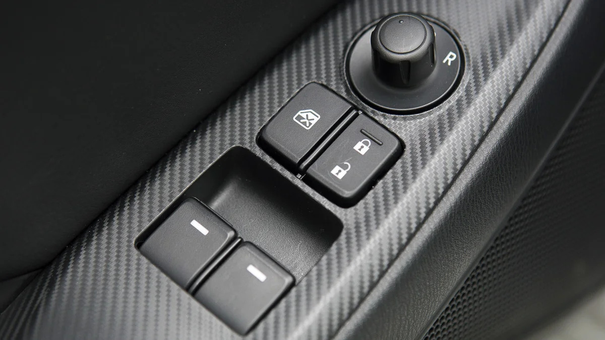 2016 Mazda MX-5 Miata door controls