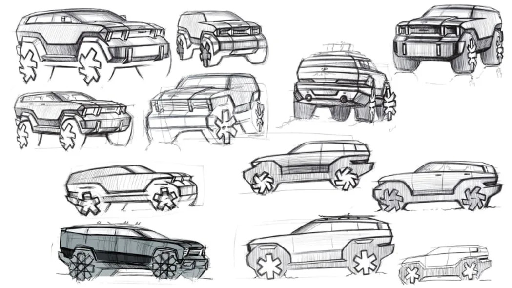 Hyundai Santa Fe concept sketches