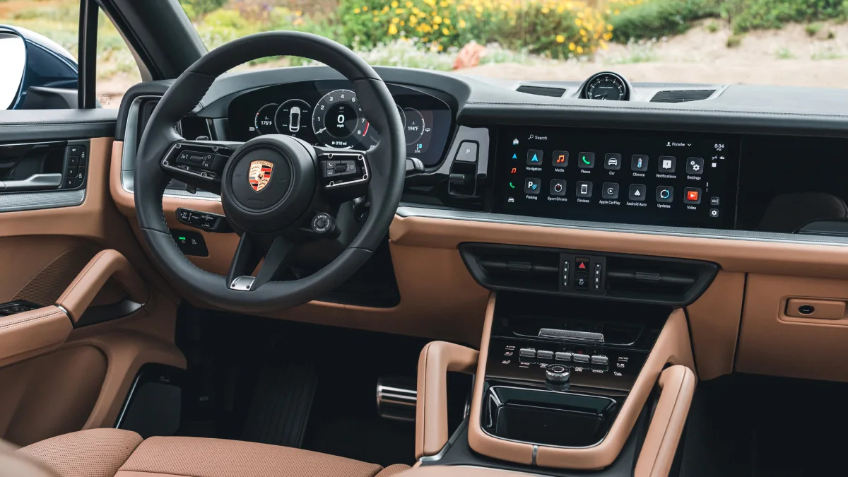 2024 Porsche Cayenne S Coupe interior from passenger