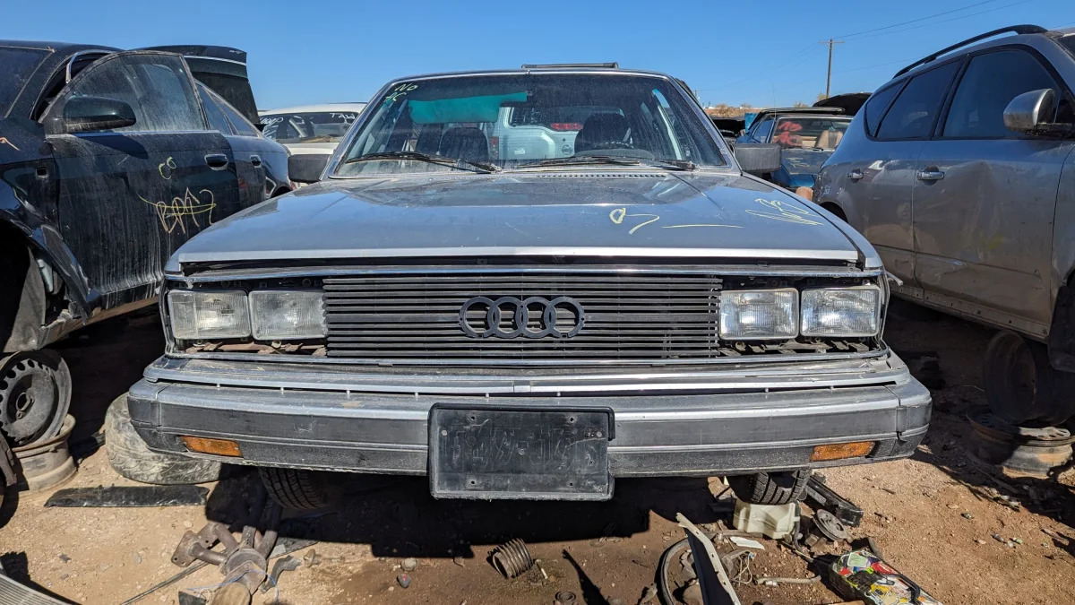 31 - 1980 Audi 5000 in Colorado junkyard - photo by Murilee Martin