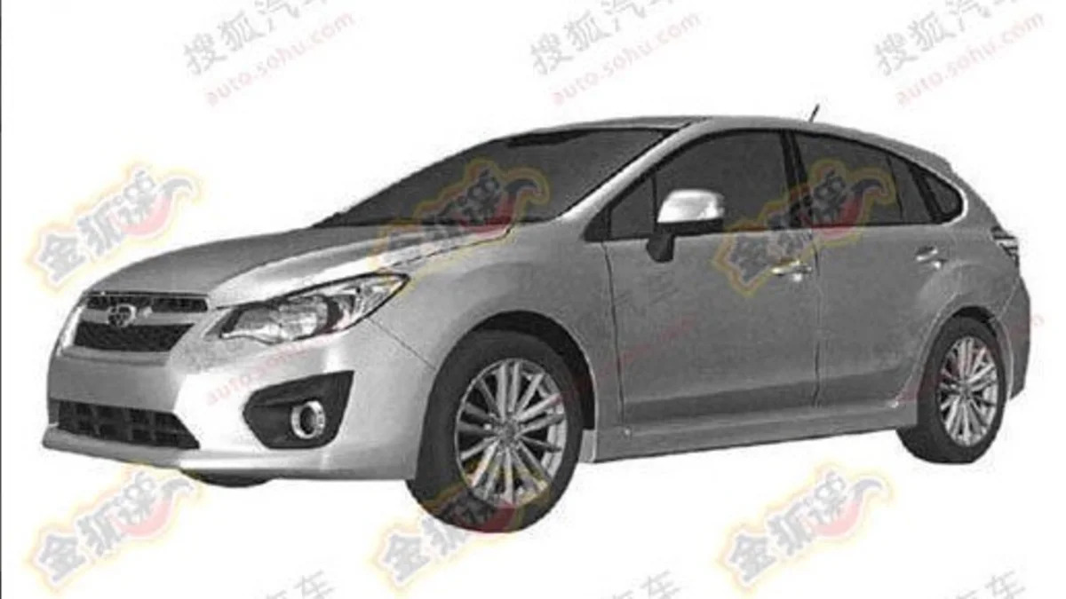 Subaru XV Patent Renderings
