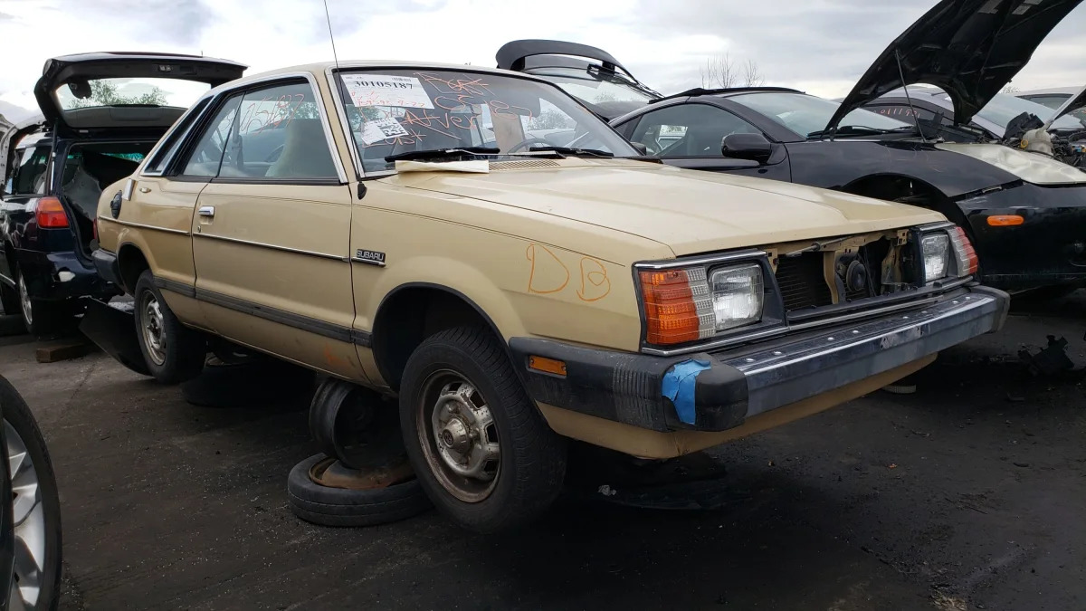 99 - 1984 Subaru DL Coupe in Colorado junkyard - photo by Murilee Martin