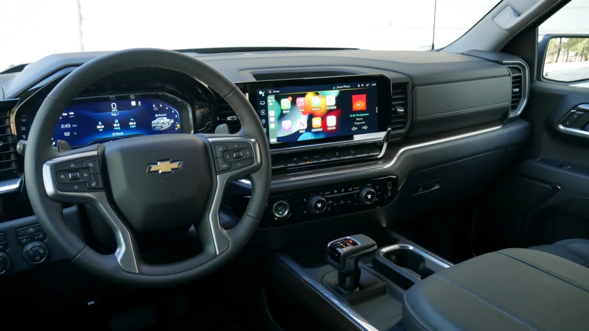 2022 Chevrolet Silverado LT interior from driver
