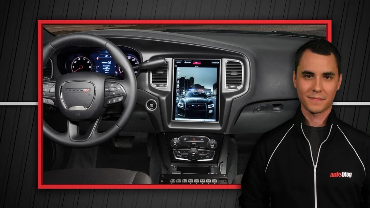 2016 Dodge Charger Pursuit Vehicle, Uconnect 12.1 | Autoblog Minute