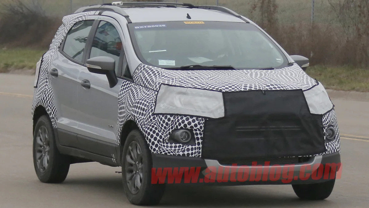 ecosport ford crossover cuv spied