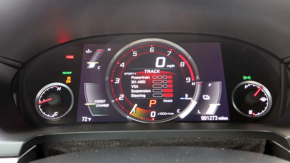 2017 Acura NSX gauges
