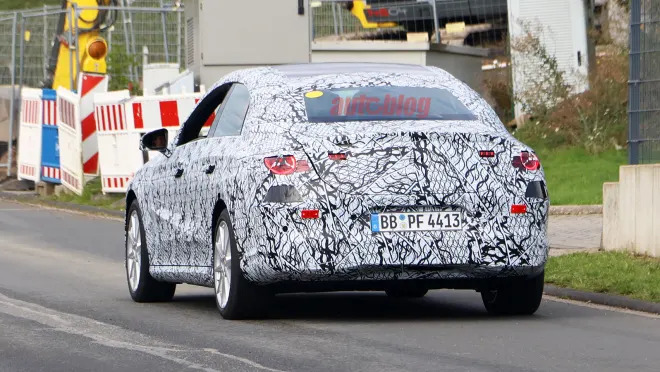 New Mercedes CLA Spied With Final Lights And Production Body