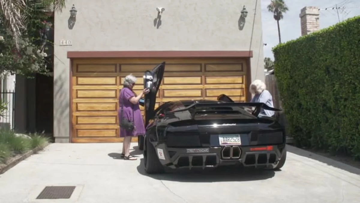 Watch two grandmas take a Lamborghini Murcielago for a spin