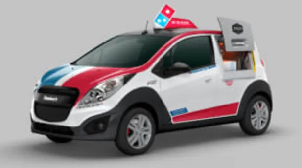 Domino's pizza delivery car