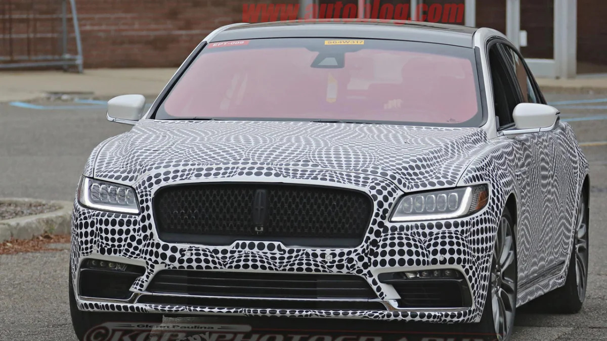 lincoln continental spy shot front