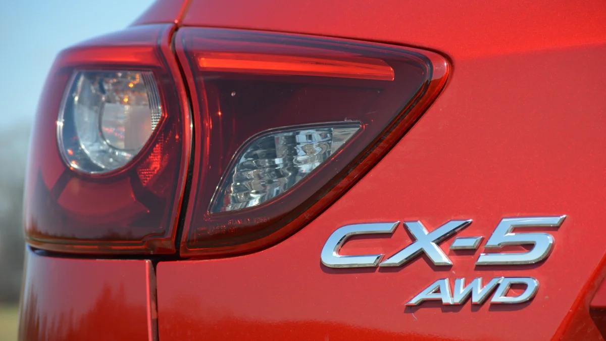 2016 Mazda CX-5 soul red nameplate badge