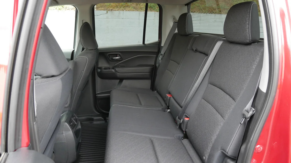 2021 Honda Ridgeline back seat in place