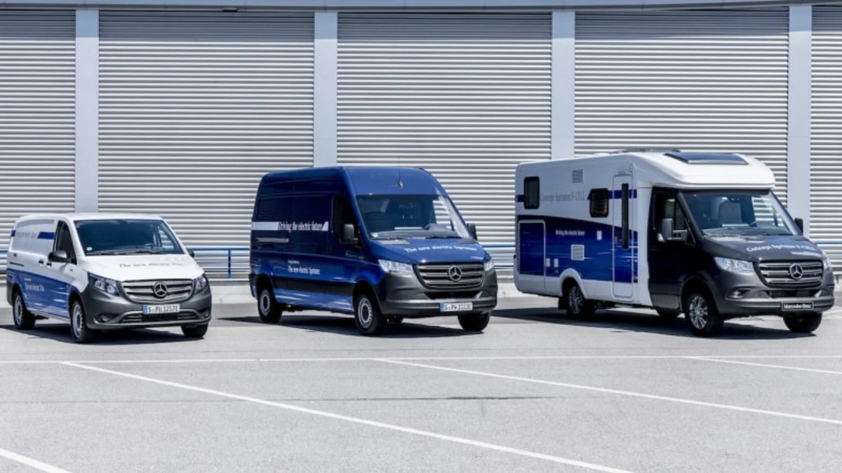 Mercedes-Benz unveils zero-emissions electric vans, fuel-cell concept