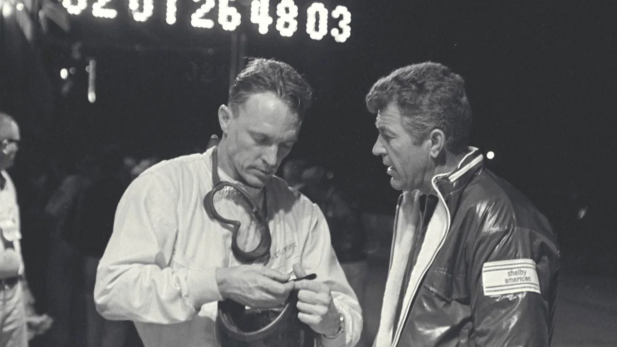 Dan Gurney and Carroll Shelby, 1966