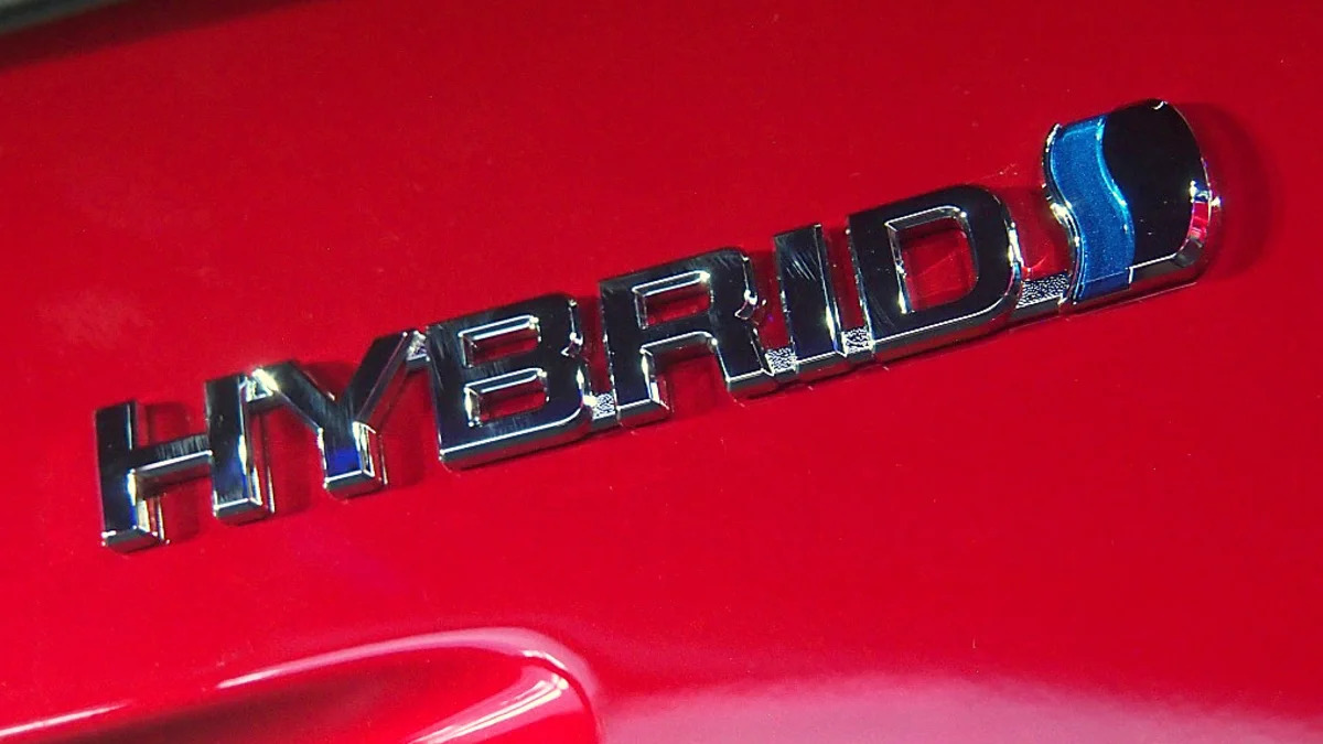 2016 Toyota Prius hybrid badge