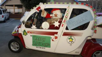 Santa drives a GEM