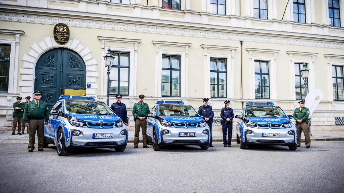 BMW i3 police cars in Bavaria
