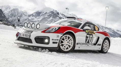 <h6><u>Porsche Cayman GT4 Clubsport R-GT rally car</u></h6>