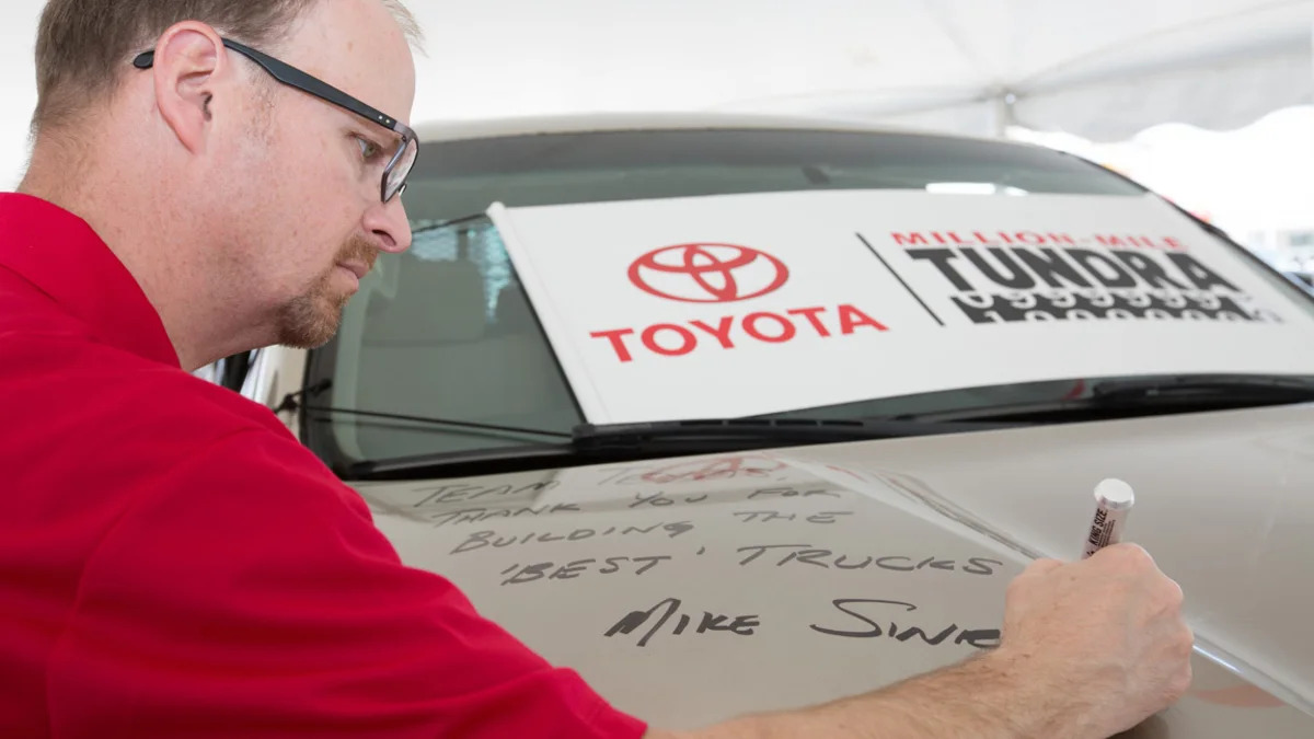 Million-Mile Toyota Tundra signature