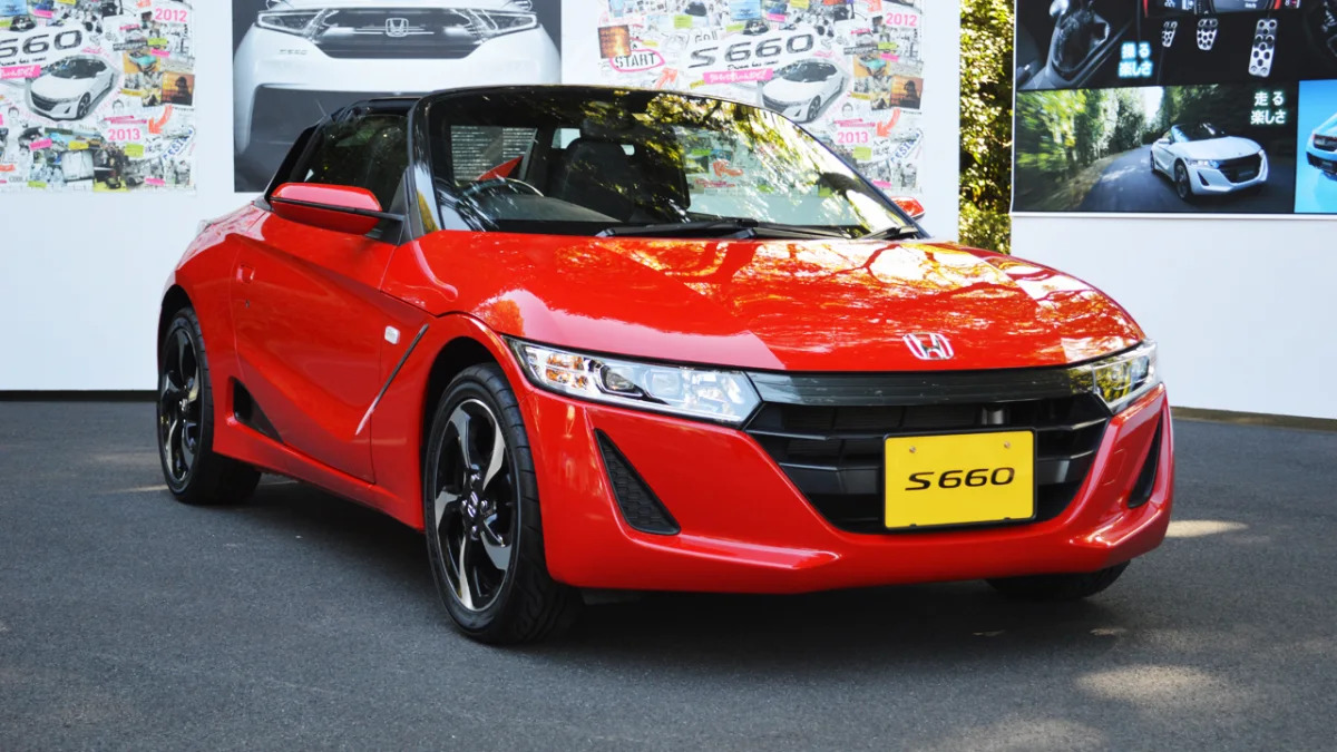 honda s660 red front tight 