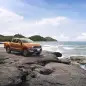 2015 Ford Ranger Wildtrak rocks shore beach front 3/4