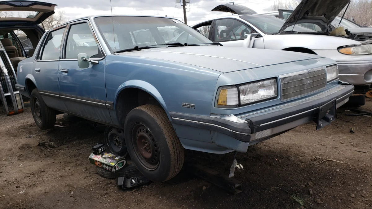 31 - 1987 Chevrolet Celebrity in Colorado junkyard - photo by Murilee Martin