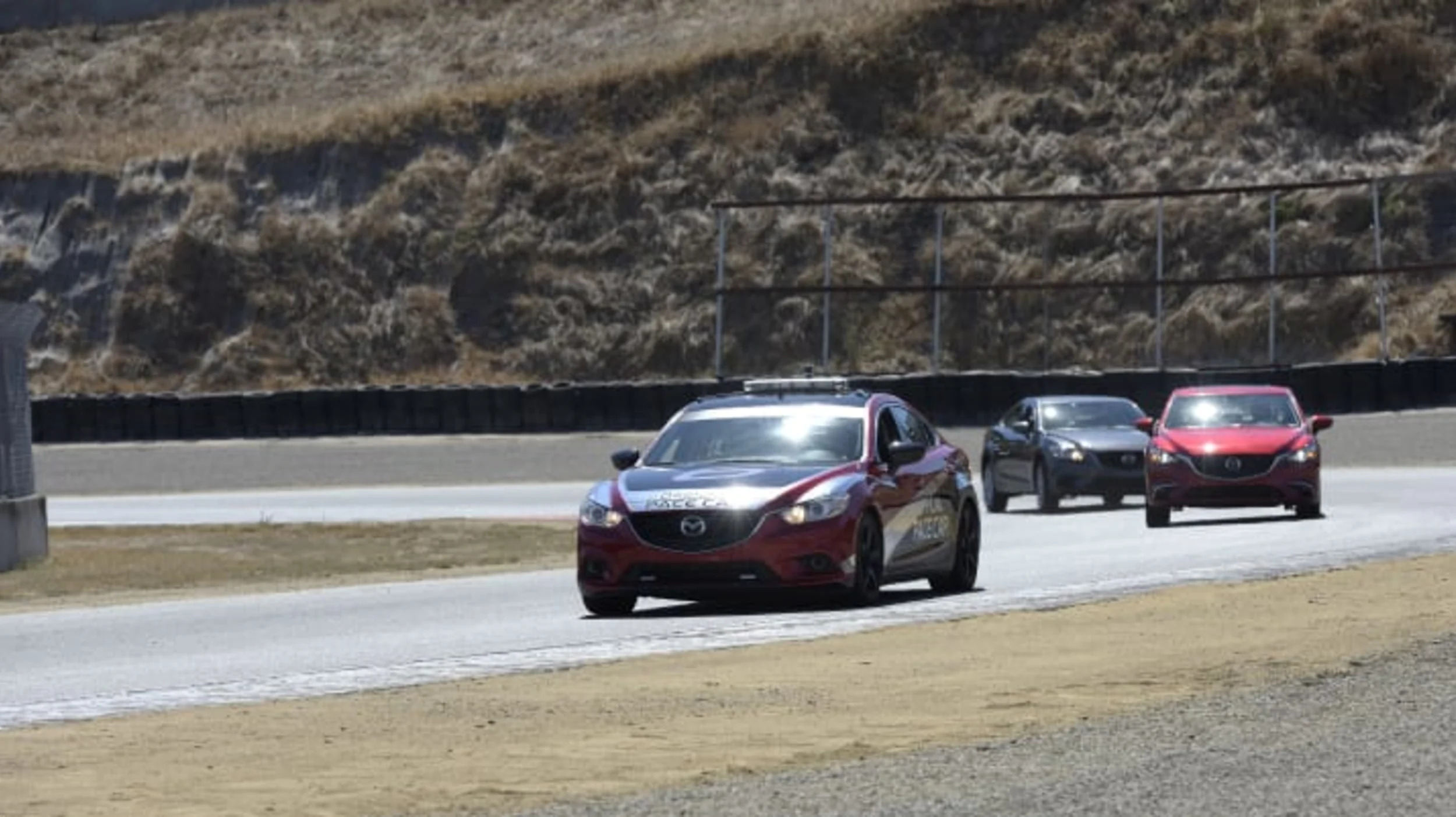 Mazda G-Vectoring Control demonstration at Mazda Raceway Laguna Seca