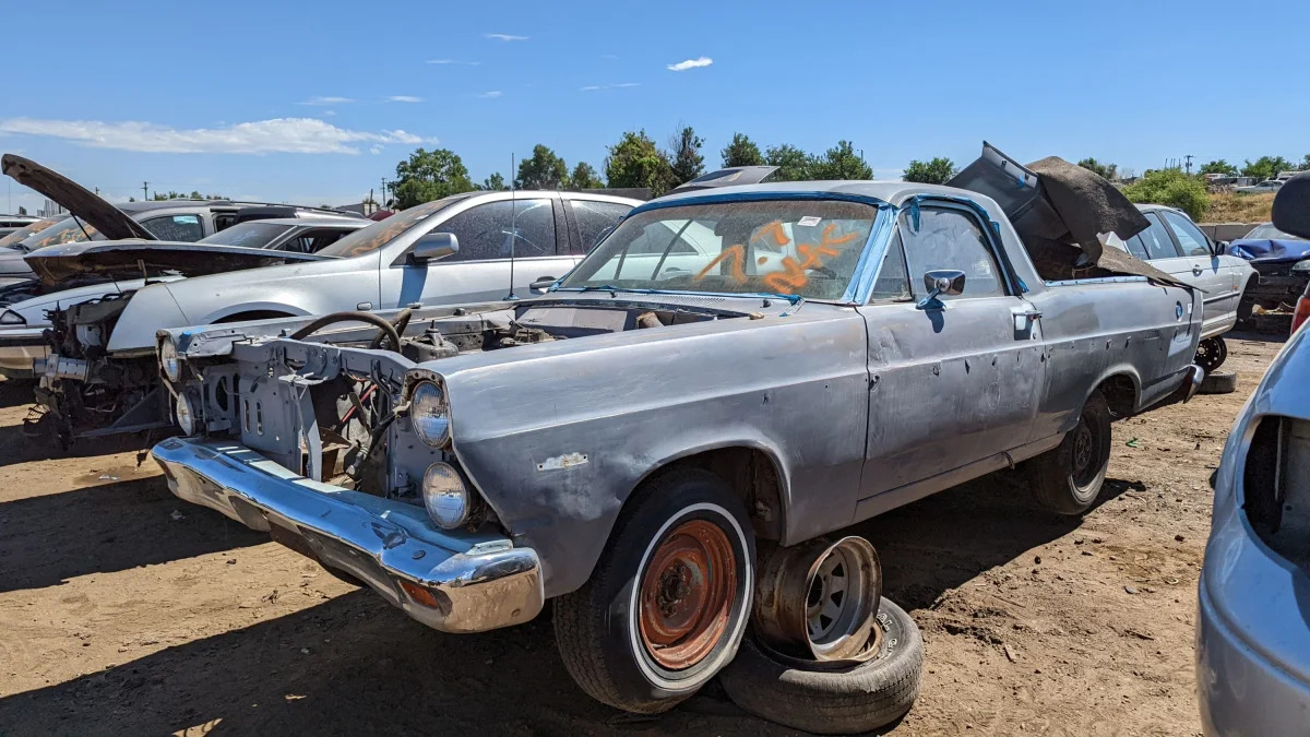 99 - 1967 Ford Fairlane Ranchero in Colorado junkyard - Photo by Murilee Martin