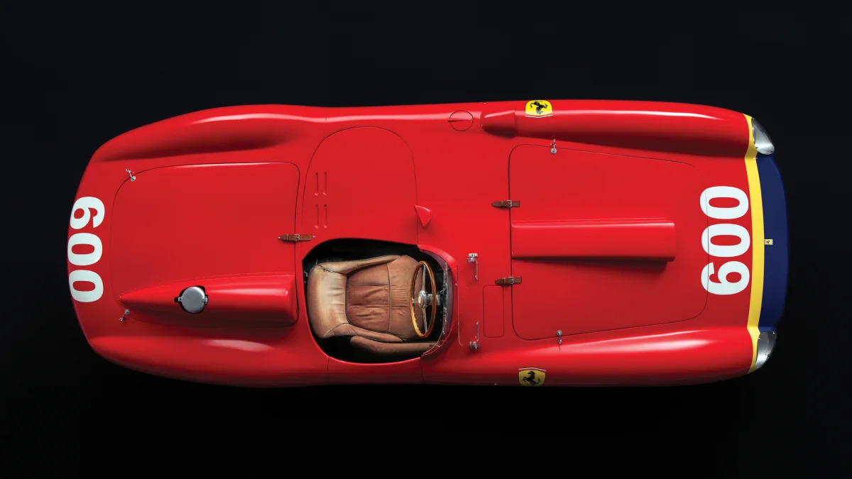 1956 Ferrari 290 MM above