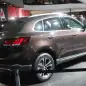 The Borgward BX7, resurrecting the Borgward brand name after 50 years, unveiled at the 2015 Frankfurt Motor Show, rear three-quarter view.