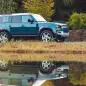 2020 Land Rover Defender blue reflection front 34
