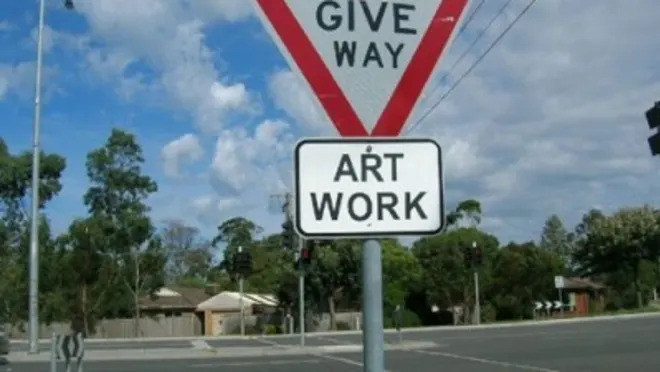 funny road work signs