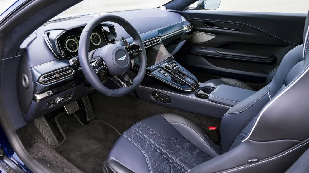 Autotruckpartsoutlet.com 2025-Aston-Martin-Vantage-interior-blue 2025 Aston Martin Vantage First Drive Review: Big changes, big big power  
