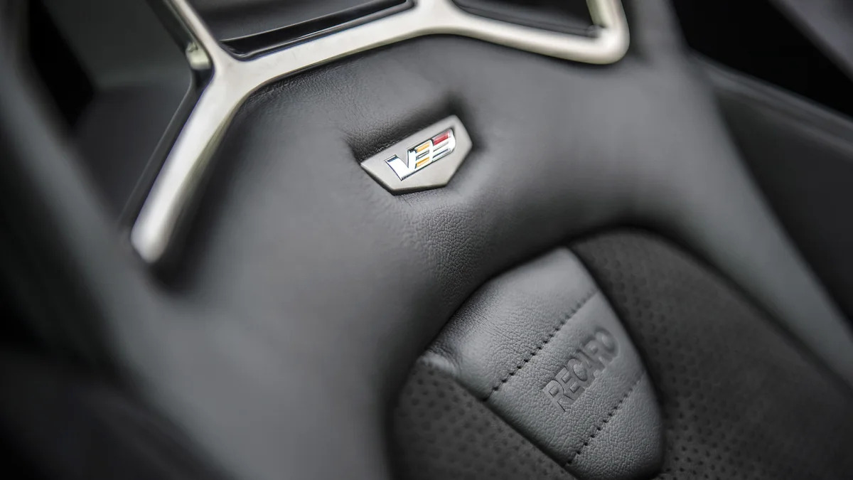 2016 Cadillac CTS-V seat detail