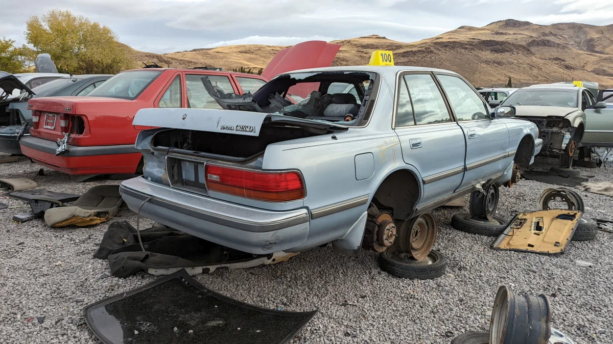 33 - 1991 Toyota Cressida in Nevada junkyard - photo by Murilee Martin