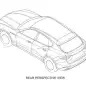 Maserati Levante patent drawing rear top 3/4