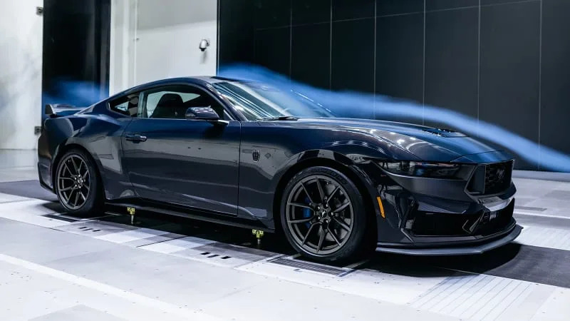 2024 Ford Mustang Dark Horse in the wind tunnel
