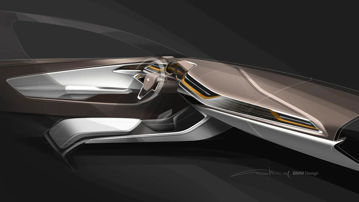 BMW Concept Compact Sedan interior sketch