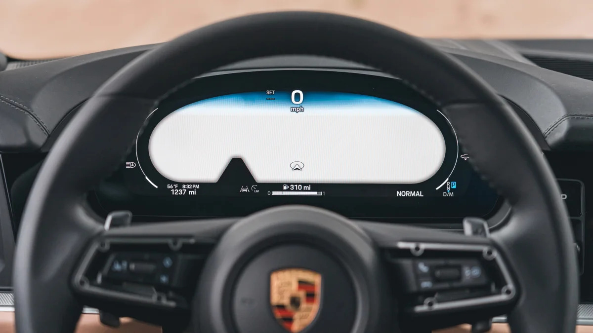 2024 Porsche Cayenne S Coupe IP navigation view if navigation was actually working