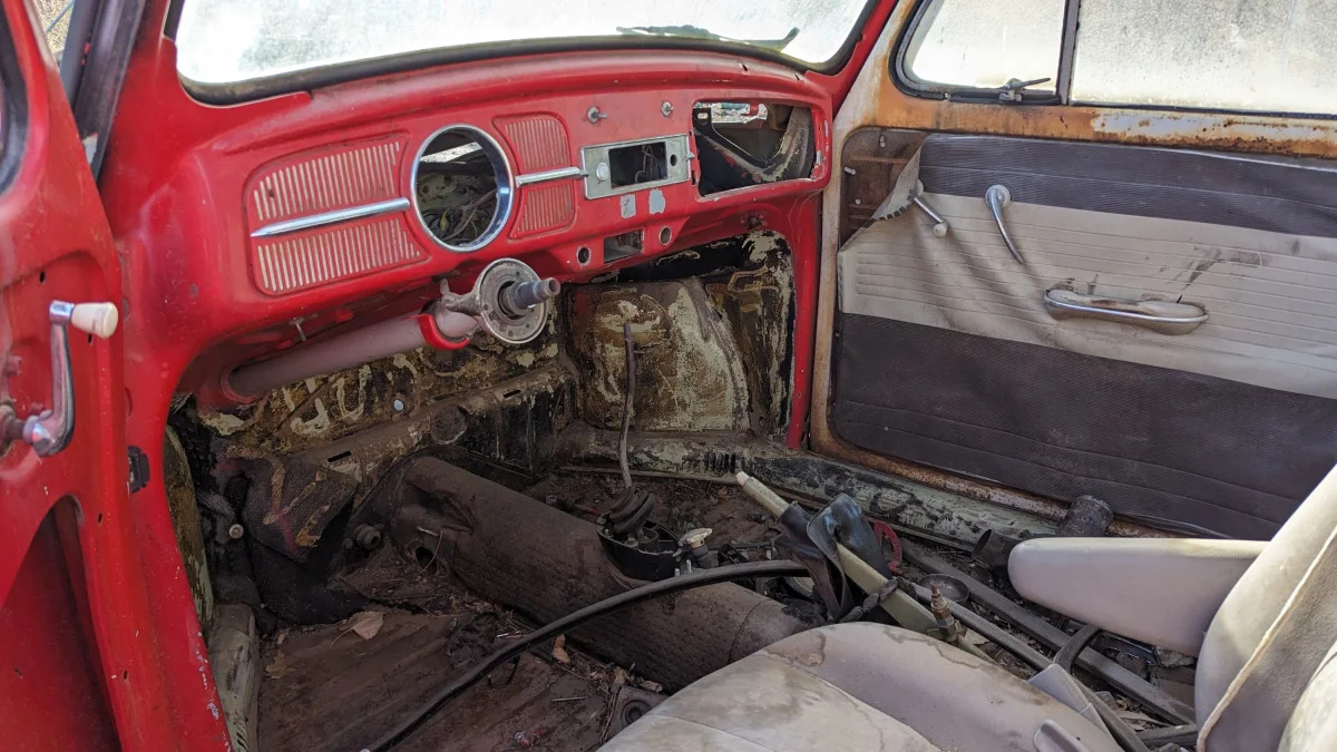 15 - 1961 Volkswagen Baja Bug in Colorado junkyard - photo by Murilee Martin