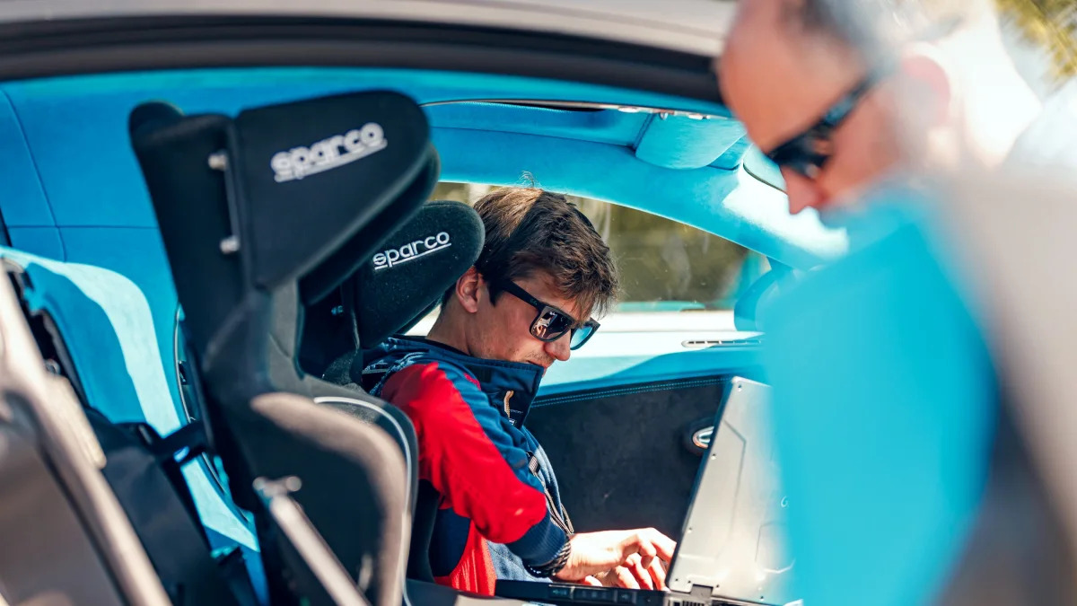 Bugatti Chiron Pur Sport testing