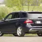 mercedes ml400 rear angle statue trees