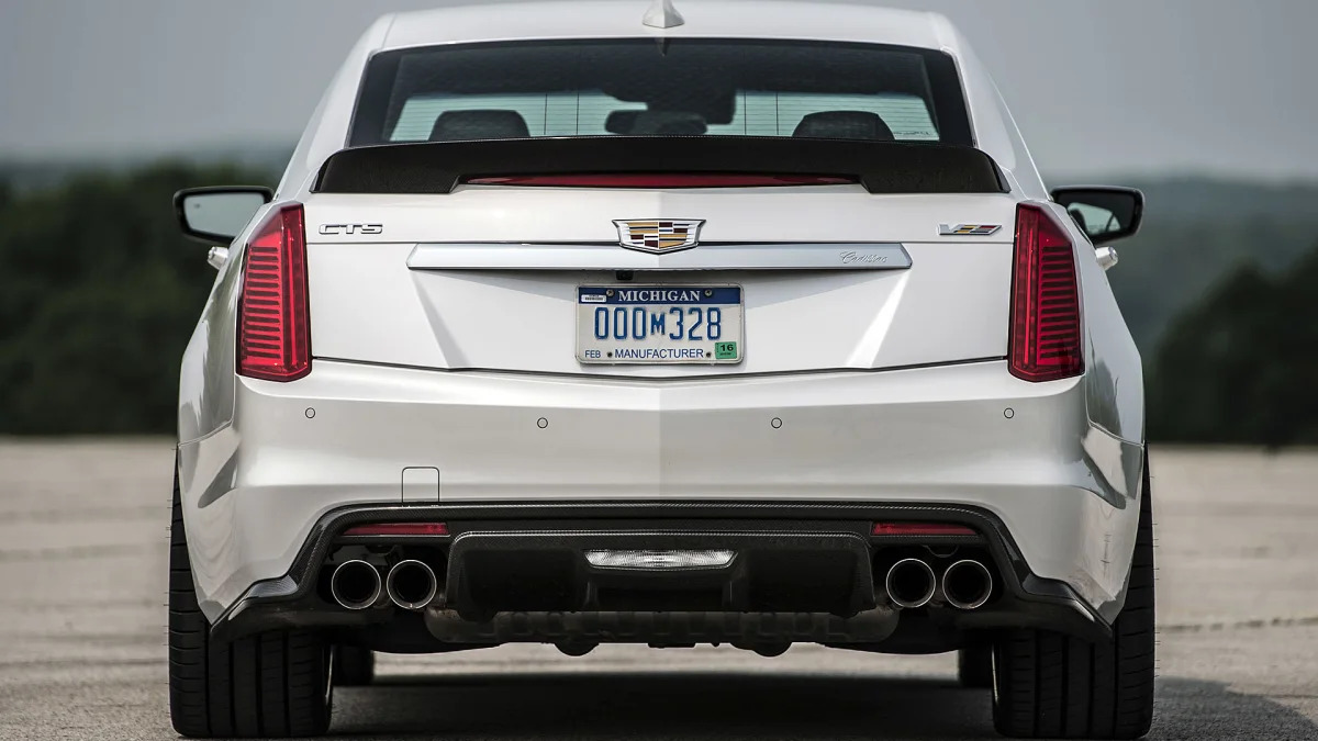 2016 Cadillac CTS-V rear view