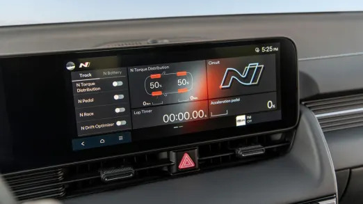Hyundai Ioniq 5 N touchscreen drive settings