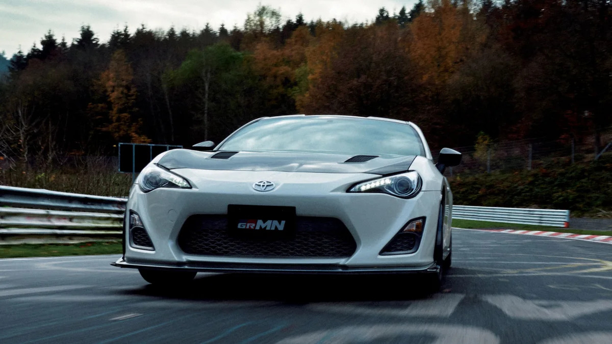 Toyota 86 GRMN moving front
